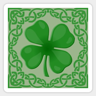 St. Patricks Day Clover Sticker